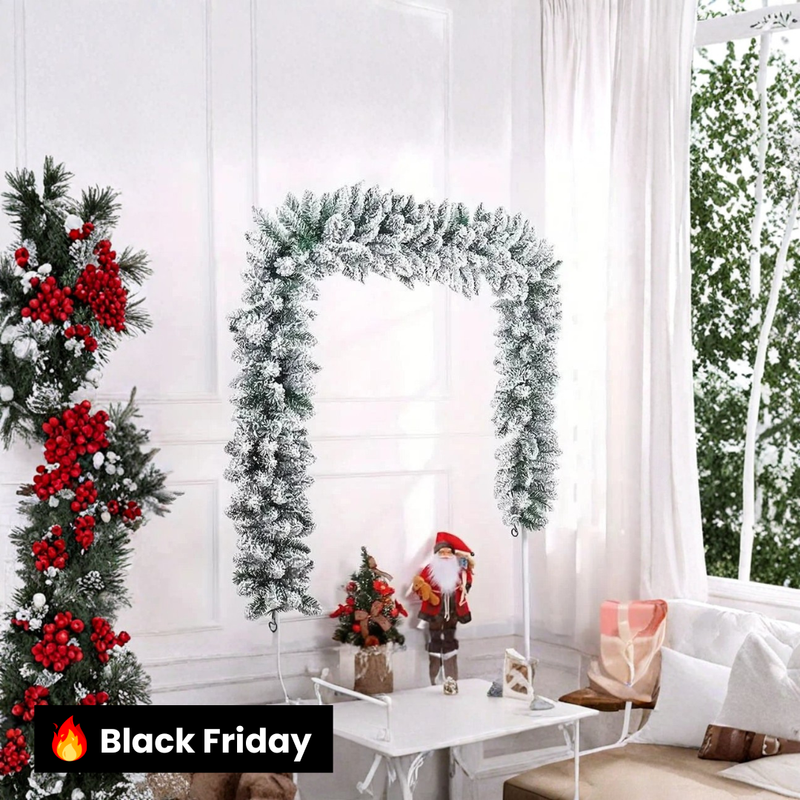 Festão de Natal Super Realista Nevado