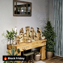 Presépio em Resina Marrom • 12 Peças • 30cm