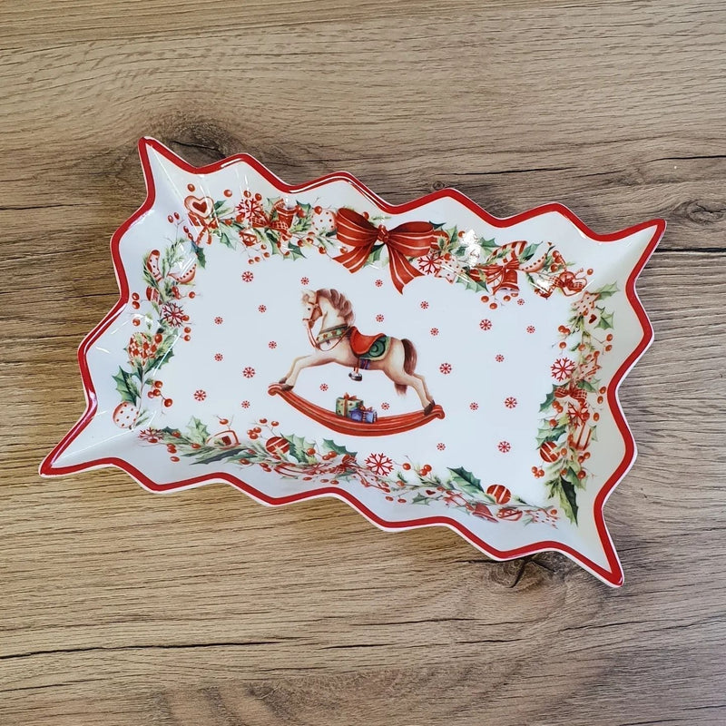 Kit Porcelana Natalina Elegance – 9 Peças