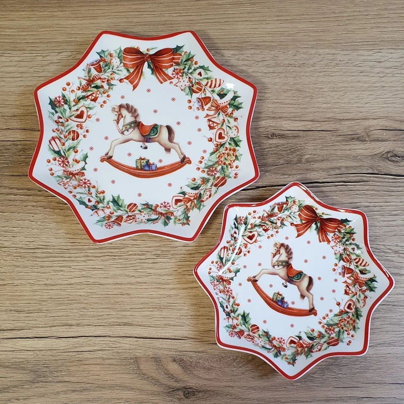 Kit Porcelana Natalina Elegance – 9 Peças