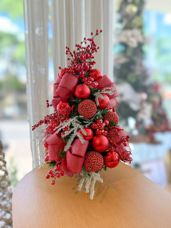 Árvore de Natal Rouge Blush - 60 cm