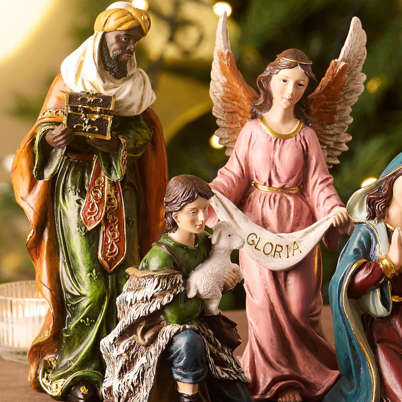 Presépio Luxo Sagrada Família – 8 Peças (20 cm)